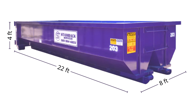 Stamback Services 20-yard dumpster