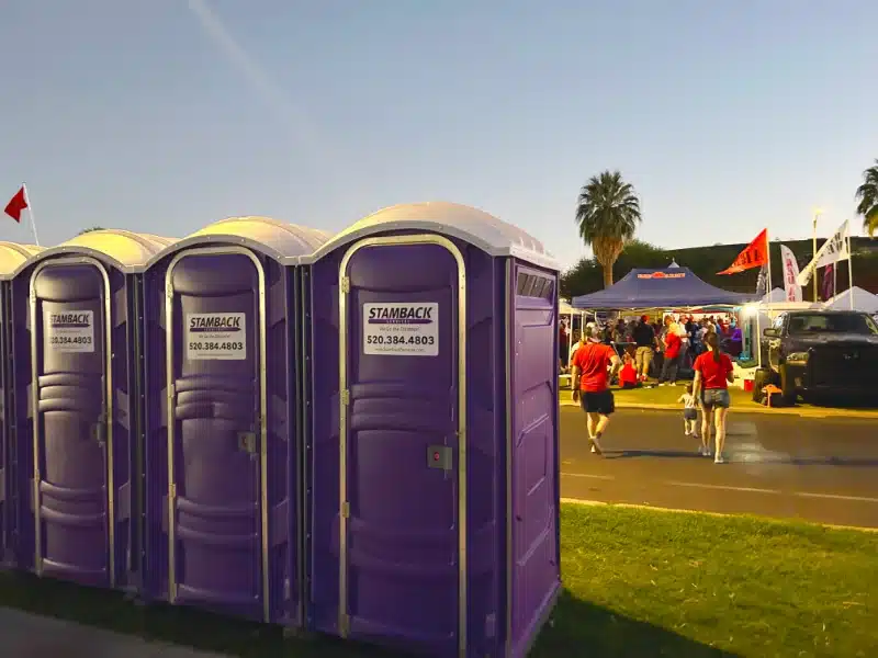 Stamback Services porta potties at the University of Arizona